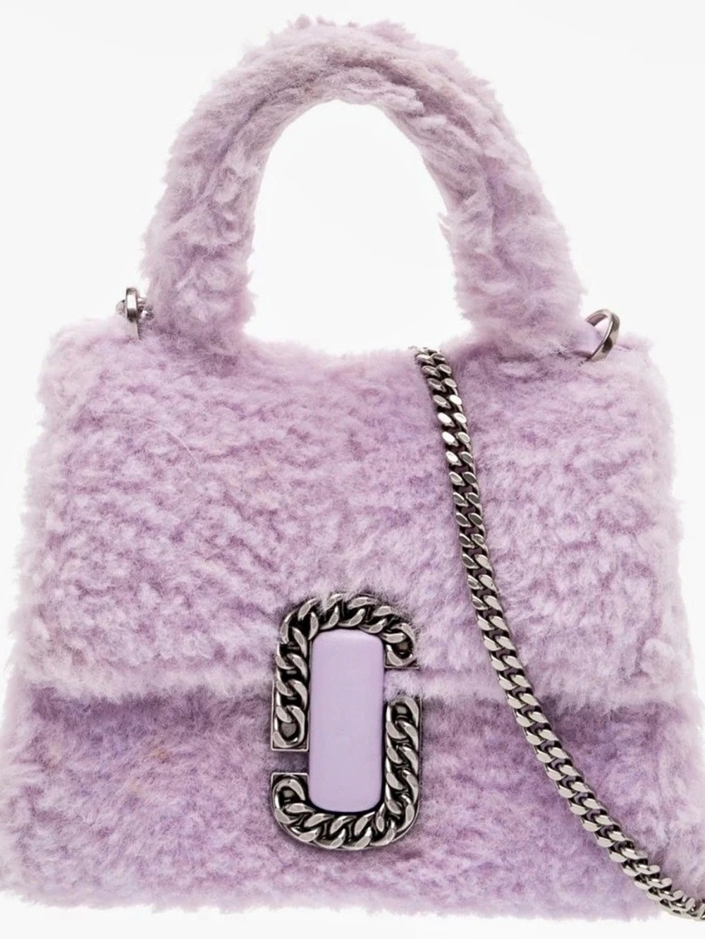 Marc Jacobs The Teddy St. Marc Mini Top Handle Bag Purple